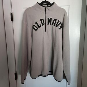Vintage Old Navy Zip Up Gray Fleece XXL